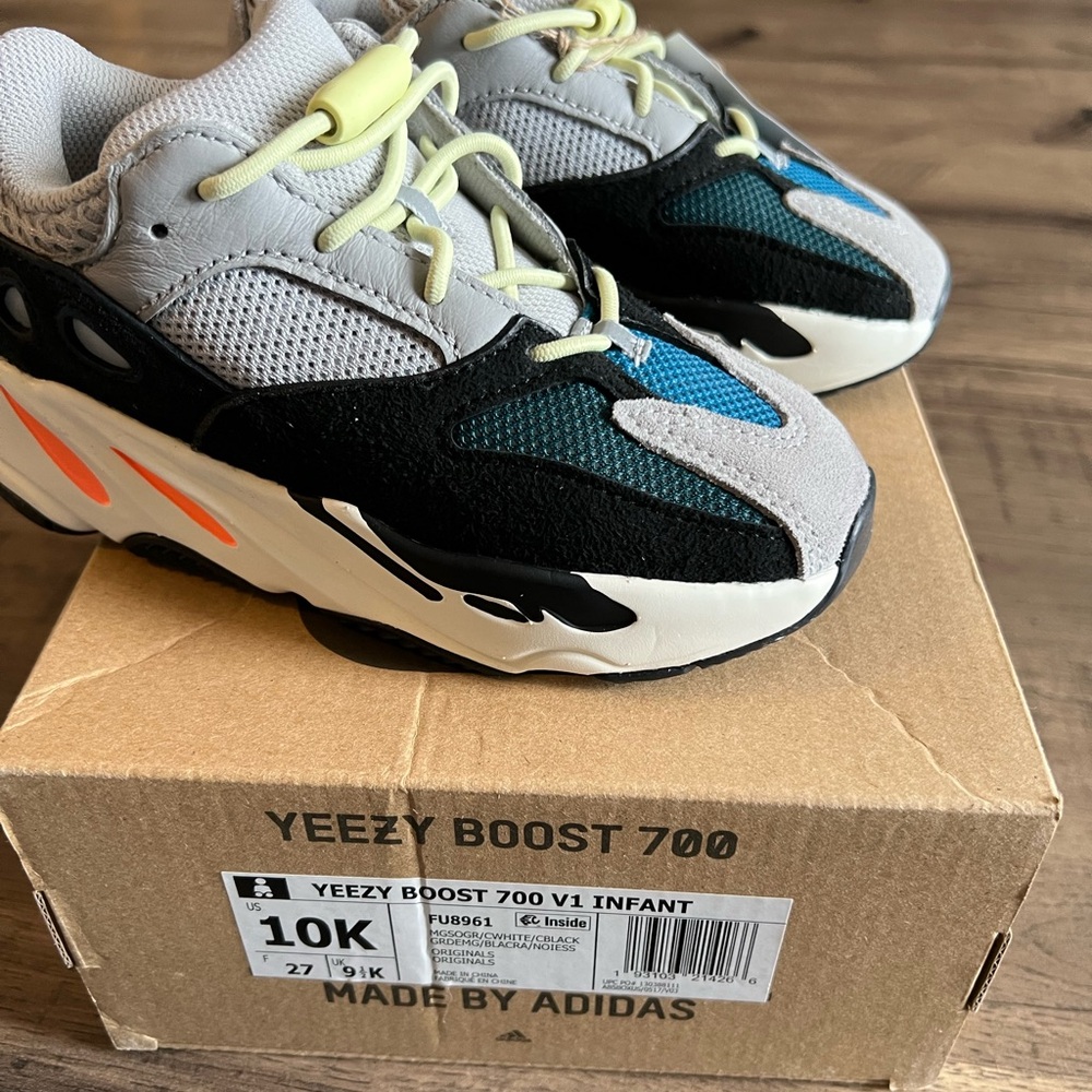 Adidas Yeezy Boost 700 V1 Infant Shoes - Gray, Black, and Blue - No offers!